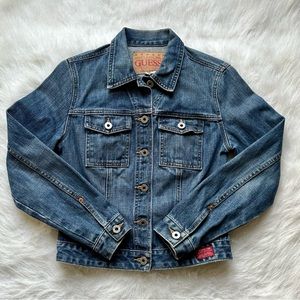 Guess Vintage Denim Jean Jacket Size Small
